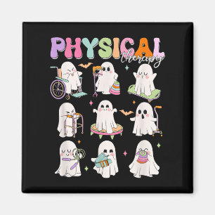 Physical Therapy Halloween Boo Ghost Spooky Season Magnet