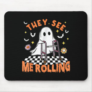 Physical Therapy Halloween They See Me Rolling Spo Mouse Pad