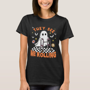 Physical Therapy Halloween They See Me Rolling Spo T-Shirt