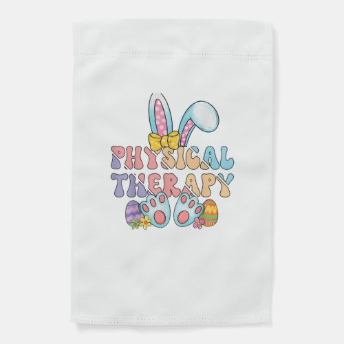 Physical Therapy Happy Easter Bunny Eggs PT Therap Garden Flag