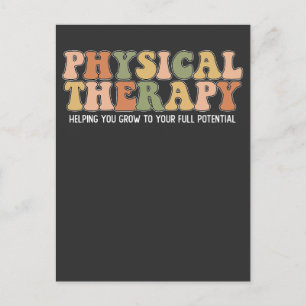 Physical Therapy Helping You Grow To Your Full Pot Invitation Postcard