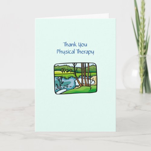 Physical Therapy Medical Thank You card