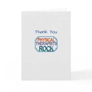Physical Therapy Medical Thank You card