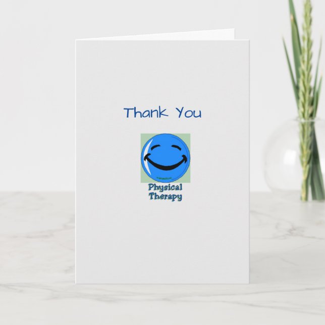 Physical Therapy Medical Thank You card (Front)