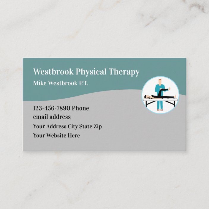 Physical Therapy Modern Business Card