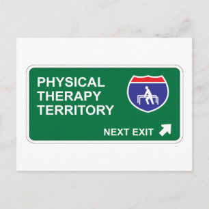 Physical Therapy Next Exit Postcard