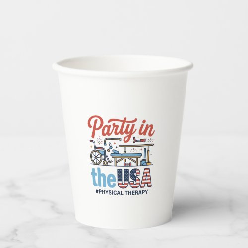 Physical Therapy Party in the USA Vintage T-Shirt_ Paper Cups