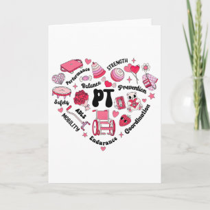 Physical Therapy Pediatric Pt Heart Valentine's Da Card