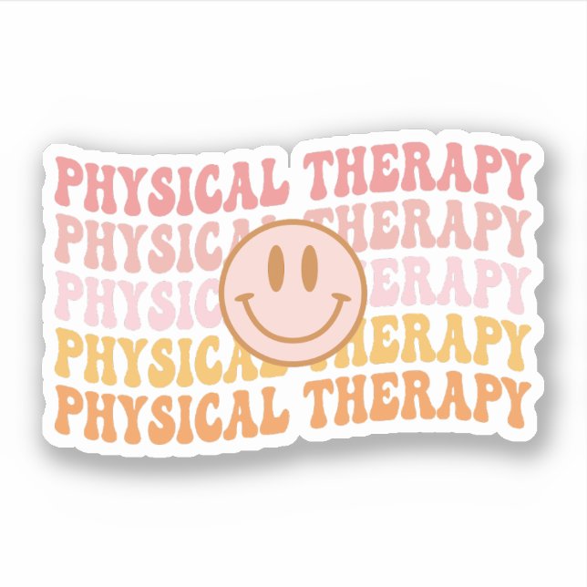 Physical Therapy, Physical Therapist Assistant PTA Sticker (Front)