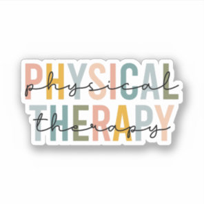 Physical Therapy, Physical Therapist Assistant PTA Sticker