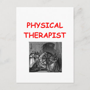 physical therapy postcard