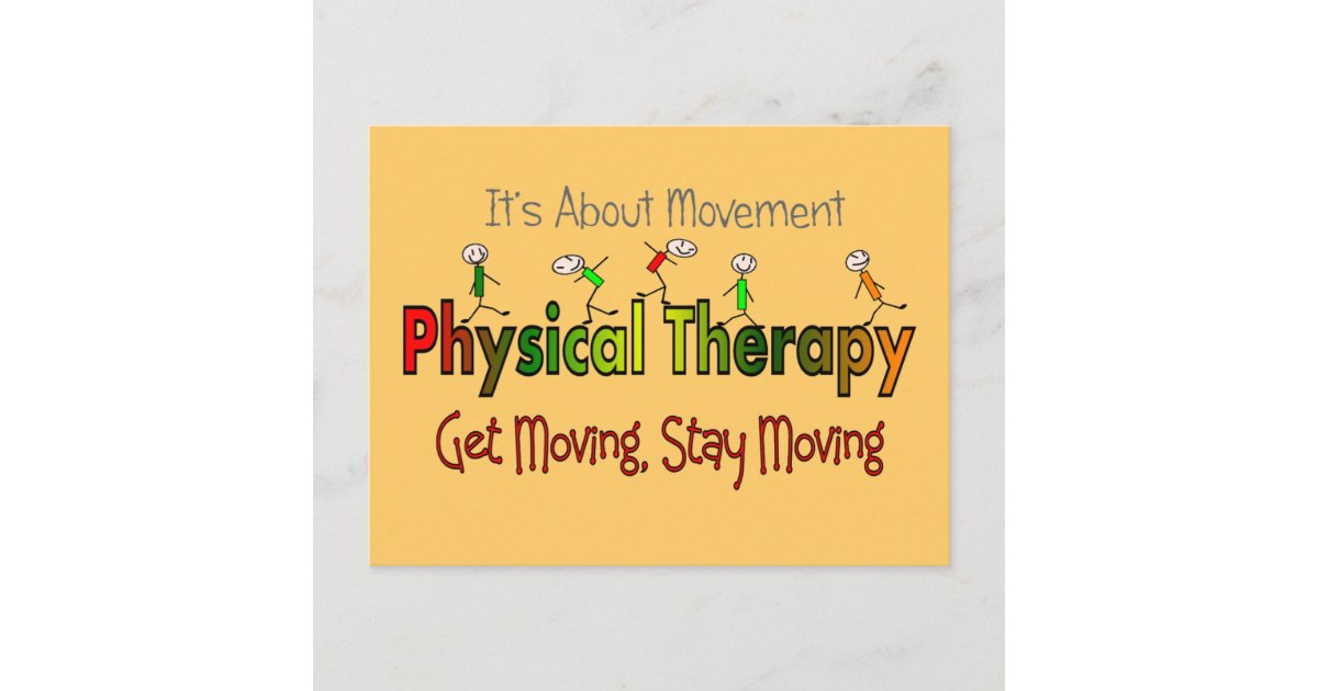 Physical Therapy Products and Gifts Postcard Zazzle