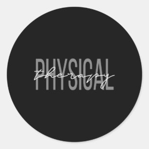 Physical Therapy Pt Classic Round Sticker