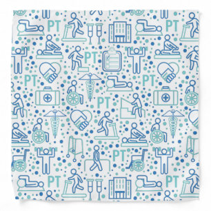 Physical Therapy PT Pattern Bandana