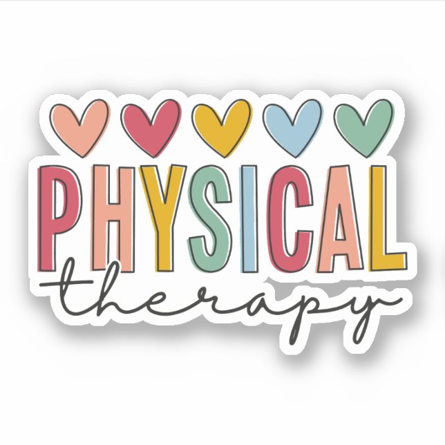 Physical Therapy PT Physical Therapist Assistant Sticker (Front)
