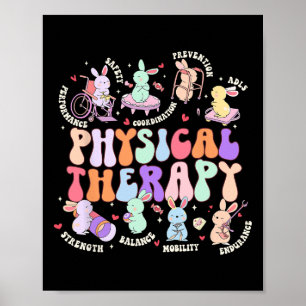 Physical Therapy Pt Physical Therapist Easter Day Poster