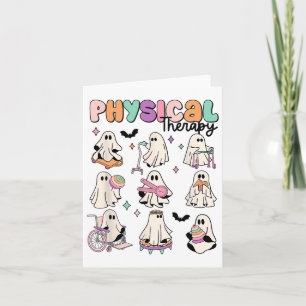 Physical Therapy Pt Physical Therapist Halloween C Card