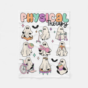 Physical Therapy Pt Physical Therapist Halloween C Fleece Blanket