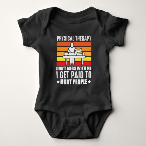 Physical Therapy PT physio massage assistant Baby Bodysuit