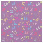 Physical Therapy PT Plum Fabric