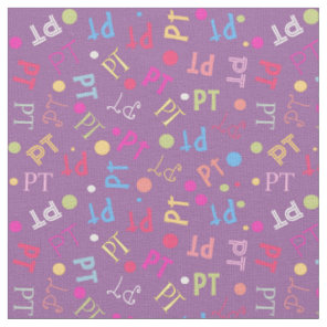 Physical Therapy PT Plum Fabric