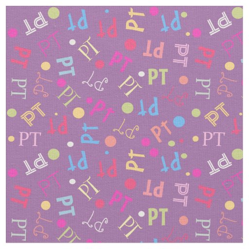 Physical Therapy PT Plum Fabric