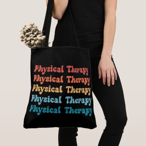 Physical Therapy PT Retro PT Grad Gifts Tote Bag