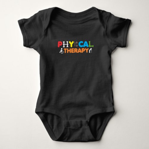 Physical Therapy PT Therapist Physiotherapy Baby Bodysuit