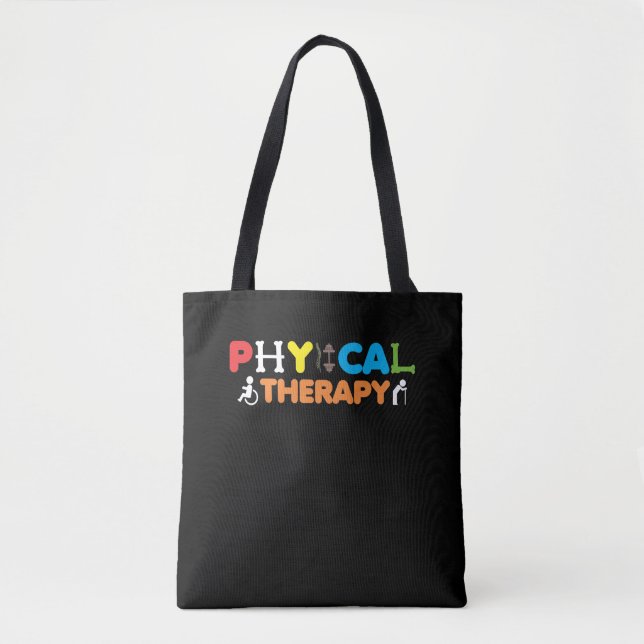 Physical Therapy PT Therapist Physiotherapy Tote Bag (Front)