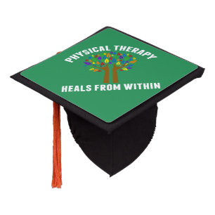 Physical Therapy PT Tree Graduation Cap Topper
