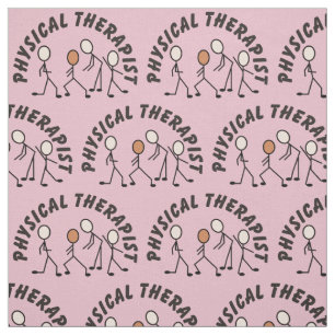 Physical Therapy Stick People 2 Fabric