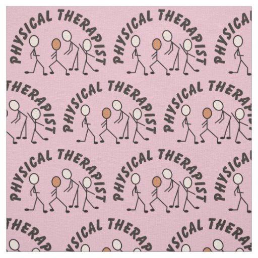 Physical Therapy Stick People 2 Fabric