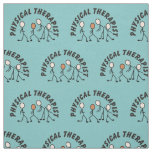 Physical Therapy Stick People Blue Fabric