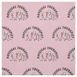 Physical Therapy Stick People Fabric