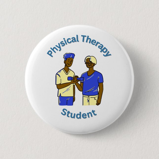 Physical Therapy Student Button (Front)