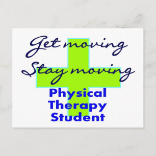 Physical Therapy Student "Get Moving" Postcard