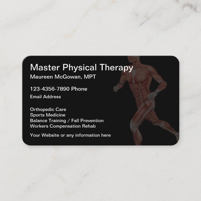 Physical Therapy Themed Business Card