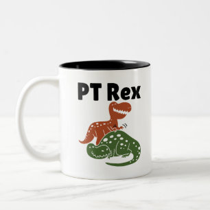 Physical Therapy Therapist Assistant PT Rex Two-Tone Coffee Mug