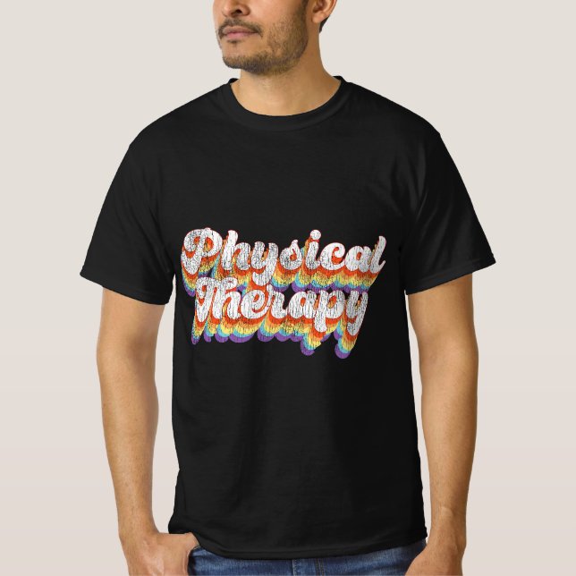 Physical Therapy Therapist Assistant Retro Vintage T-Shirt (Front)