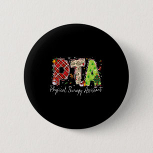 Physical Therapy Therast Istant Pta Santa Christma Button