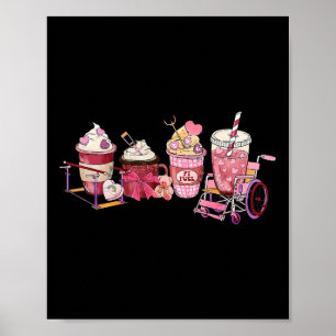 Physical Therapy Valentine Pt Fuel Coffee Physical Poster