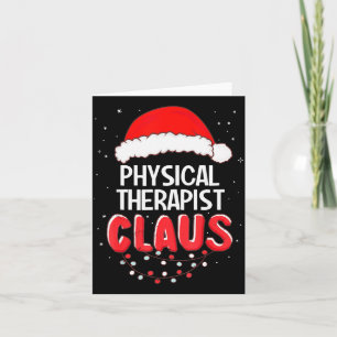 Physical Therast Santa Claus Christmas Matching Co Card