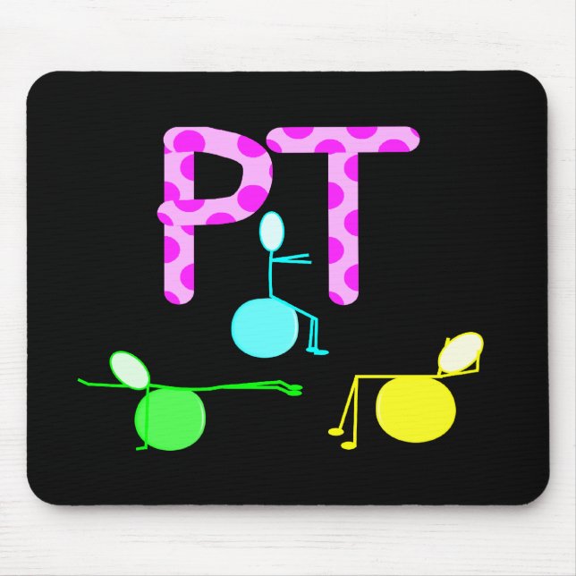 Physical Therpist Gifts With Unique Graphics Mouse Pad (Front)