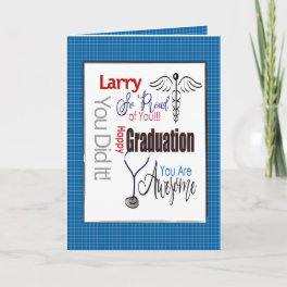 Physican Assistant Doctor Pharmacist Graduation Card