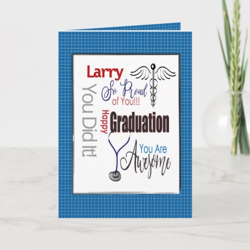 Physican Assistant Doctor Pharmacist Graduation Card