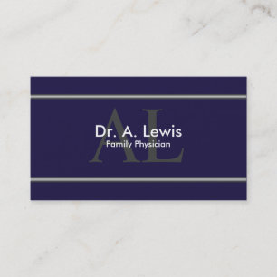 Physician and Medical Business Card - Monogram