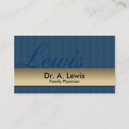 Customizable Physician and Medical Business Card - Monogram
