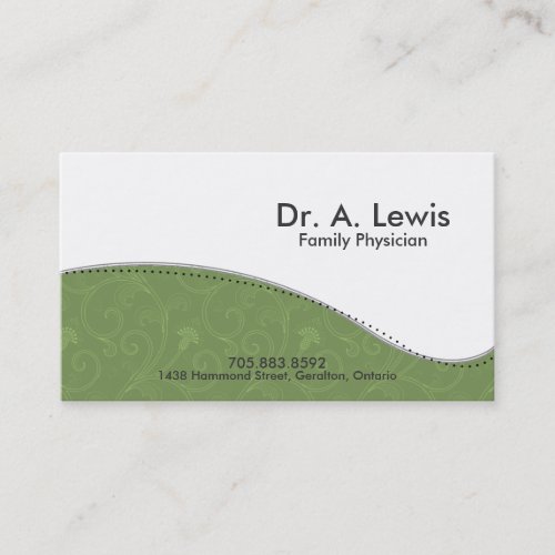 Physician and Medical Business Card _ Victorian