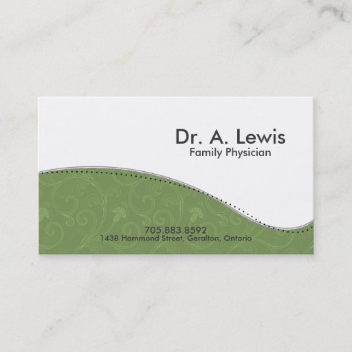 Customizable Physician and Medical Business Card - Victorian