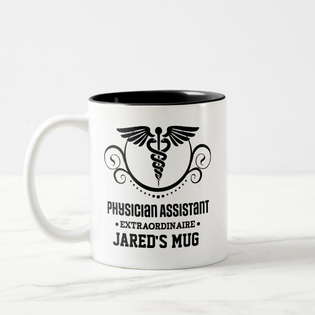 Physician Assistant Appreciation PA Gift Two-Tone Coffee Mug (Left)